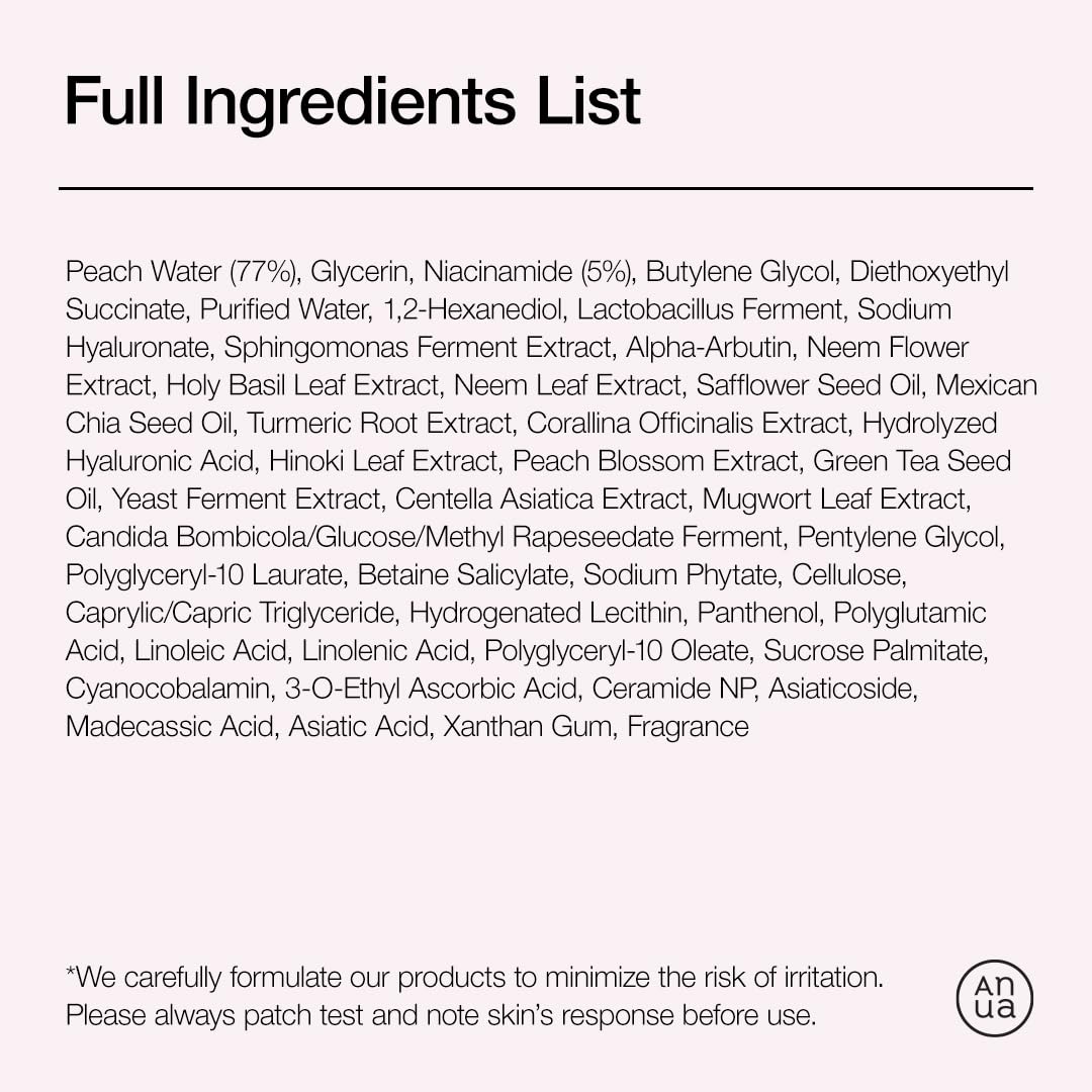 Anua Peach 70 Niacinamide Serum, Daily Glow Serum For Face, Skin Tone & Dullness Care with Vitamin B12, Lightweight ANUA