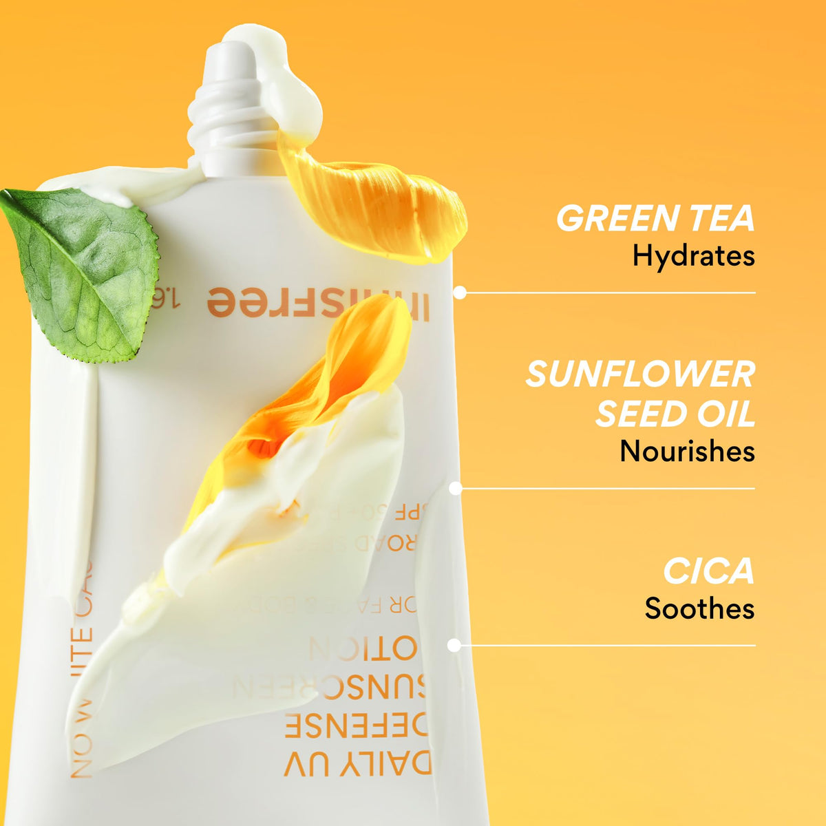 innisfree Daily UV Defense Sunscreen SPF 50+ PA++++, Korean Face & Body Sunscreen, Invisible Finish, Broad Spectrum, No White Cast, Lightweight, Hydrating, Available in Gift Sets & Jumbo innisfree