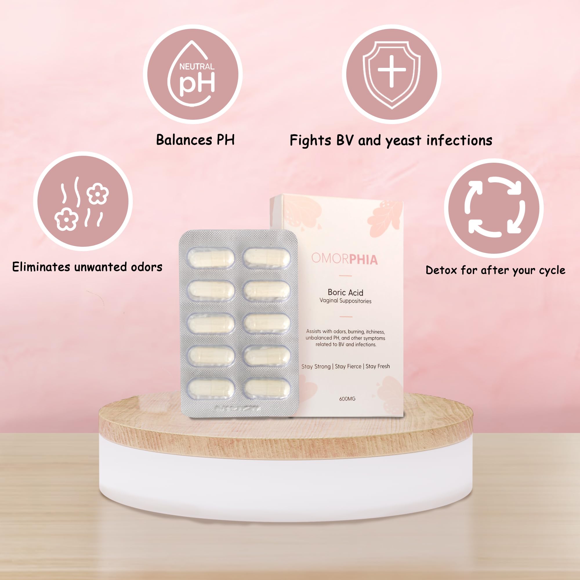 Omorphia Boric Suppositories - Powerful and Effective Approach - Promotes a Healthy Enviroment Shop Omorphia buy australia supplements