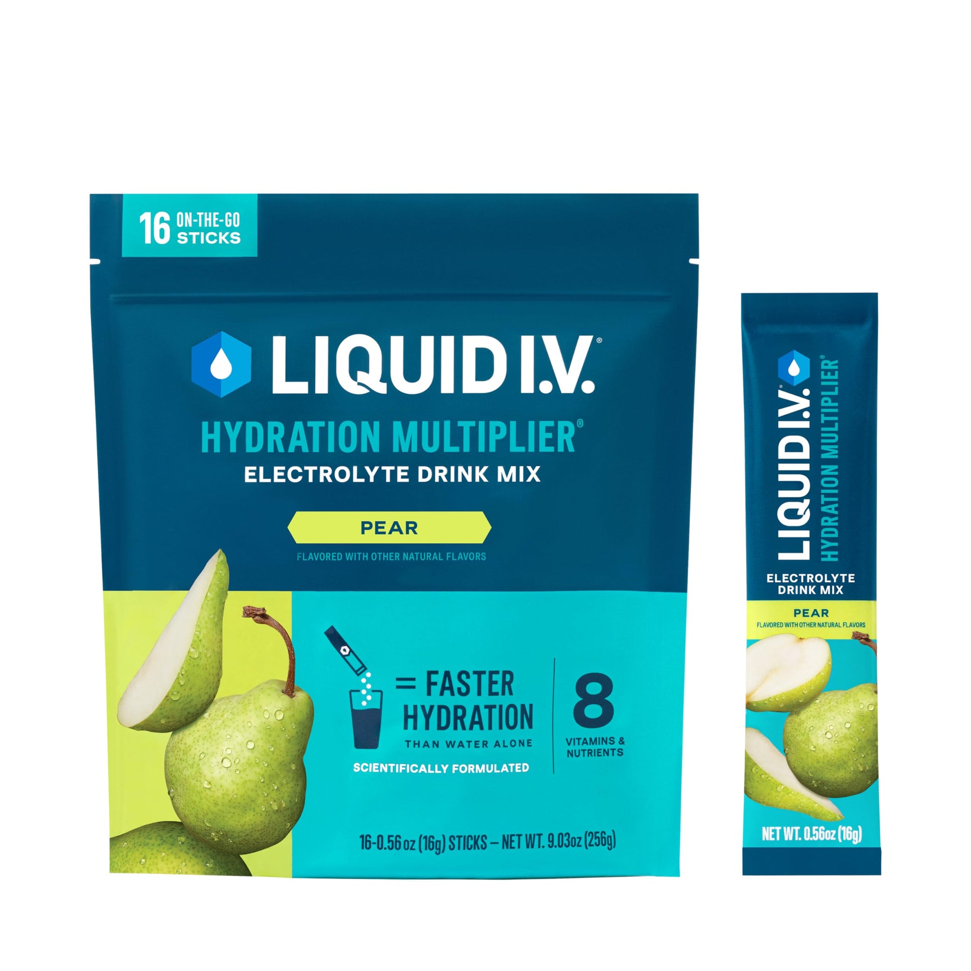 Liquid I.V.® Hydration Multiplier - Pear | Electrolyte Powder Drink Mix | 1 Pack (16 Servings) Liquid I.V. buy australia supplements