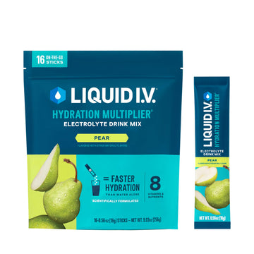 Liquid I.V.® Hydration Multiplier - Pear | Electrolyte Powder Drink Mix | 1 Pack (16 Servings) Liquid I.V. buy australia supplements