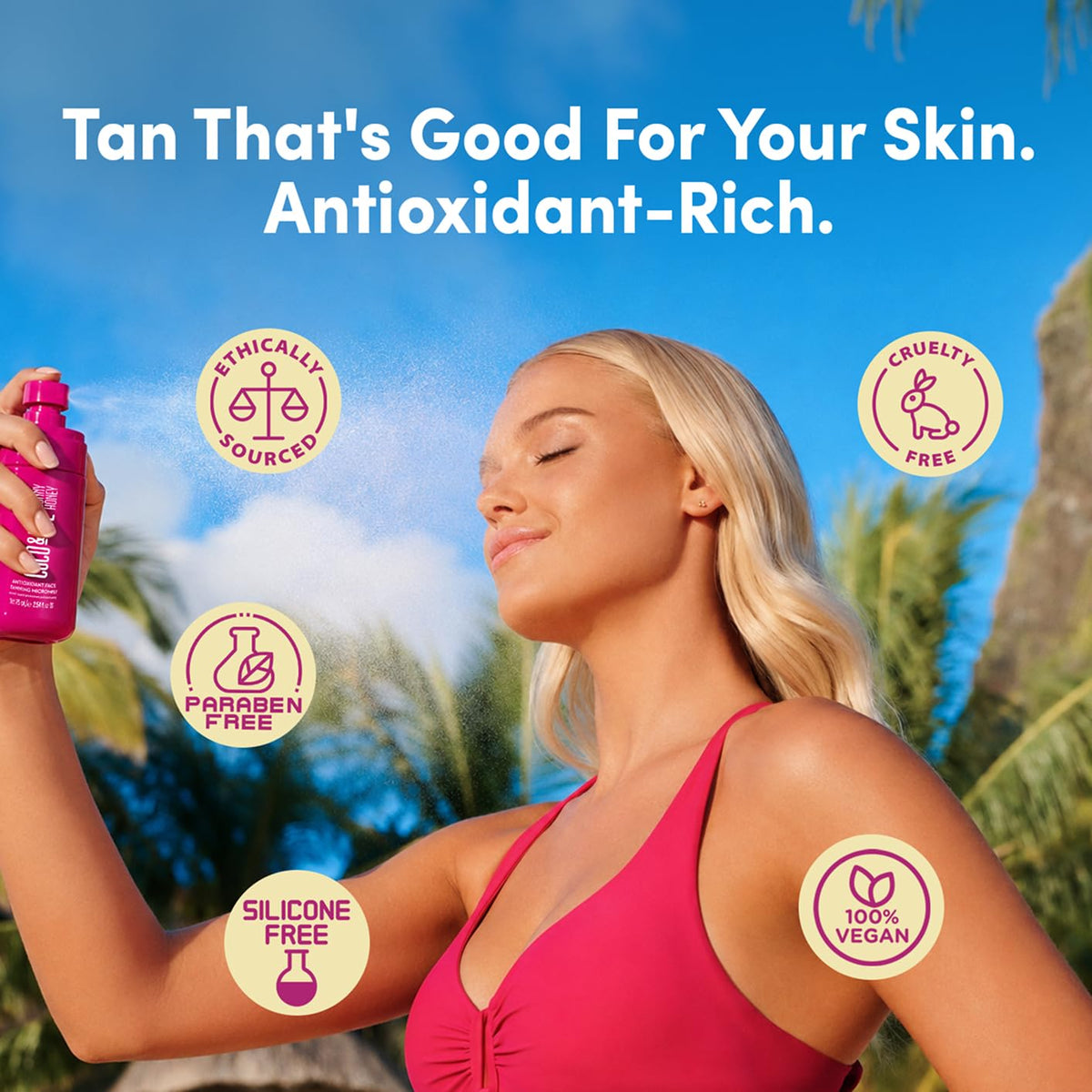 Coco & Eve Face Tanning Micromist - Self Tanner Mist for Face - 2.54 fl oz Coco & Eve