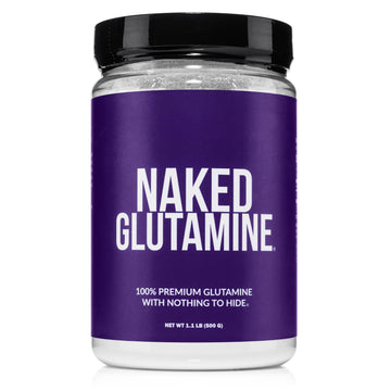 Pure L-Glutamine Made in The USA - 100 Servings - 500g, 1.1lb Bulk, Vegan, Non-GMO, Gluten and Soy Free. Minimize Muscle Breakdown & Improve Protein Synthesis. No Additives NAKED buy australia supplements