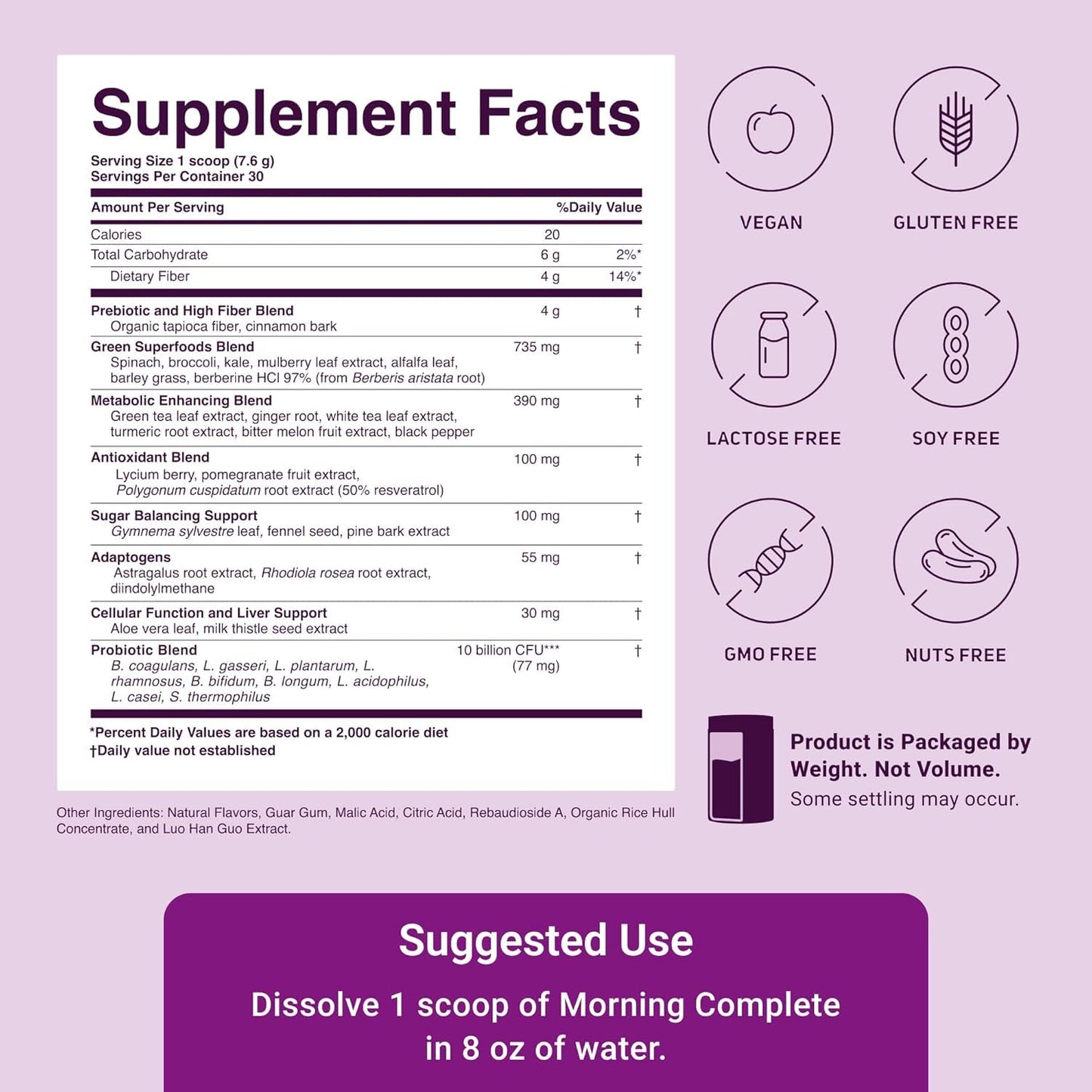 ActivatedYou Morning Complete Super Greens Powder Drink Mix - Gut Health Boost with Prebiotics, Probiotics, & Antioxidants - 10 Billion CFUs, Mixed Berry Flavor ACTIVATEDYOU