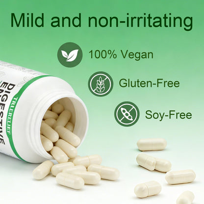 Complete Digestive Enzymes Supplement for Gut Health & Bloating Relief - Enhanced with Lipase Amylase Bromelain for Protein Carb ZYGCDZ