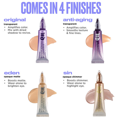 URBAN DECAY Anti-Aging Eyeshadow Primer Potion - Transparent (0.16 oz Mini) URBAN DECAY