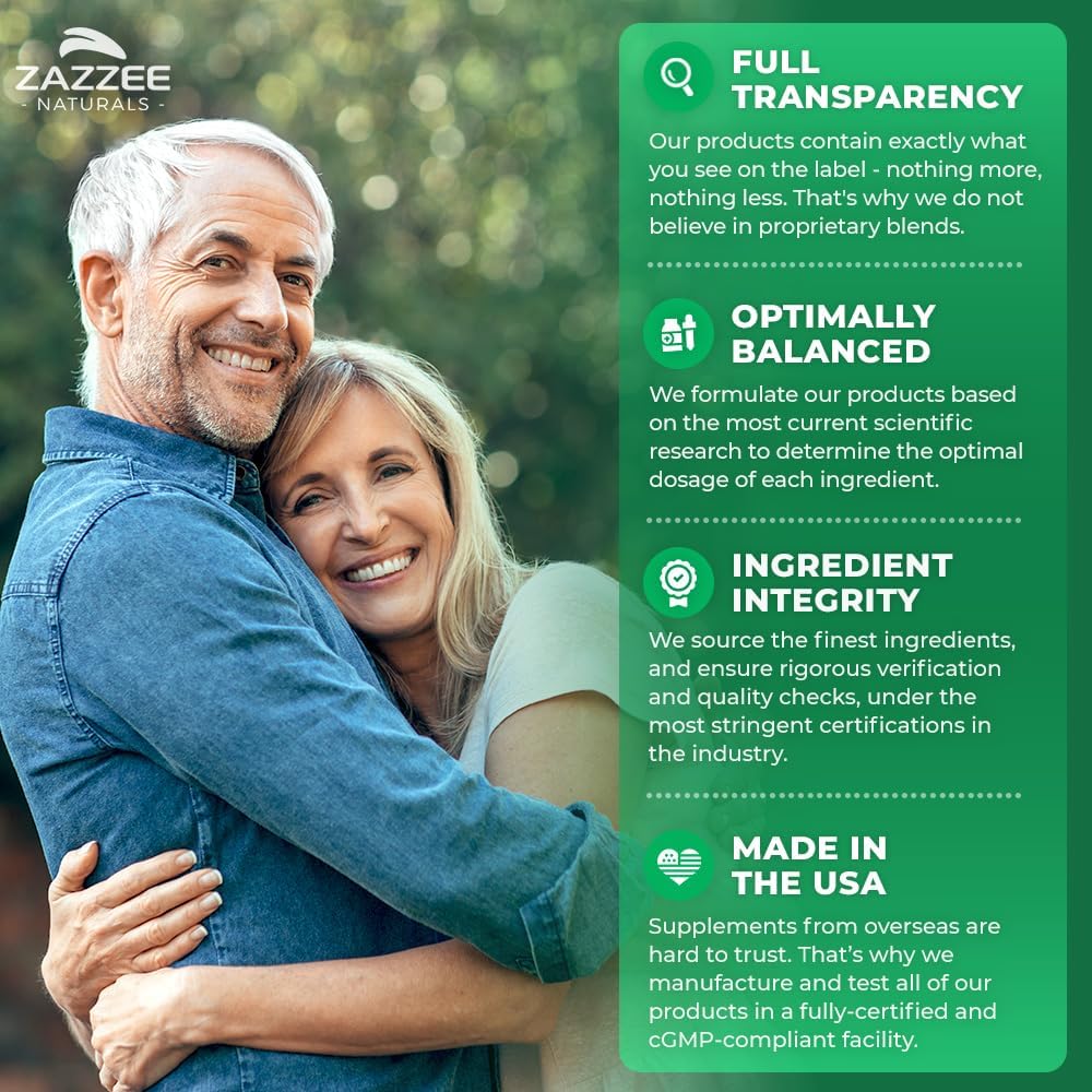Zazzee Extra Strength Boswellia 10:1 Extract, 180 Capsules, 6 Month Supply | 65% Boswellic Acid, Vegan, Boswellia Serrata, Joint Comfort, Mobility & Flexibility Support, Non-GMO, Made in the USA Gsupps Australia