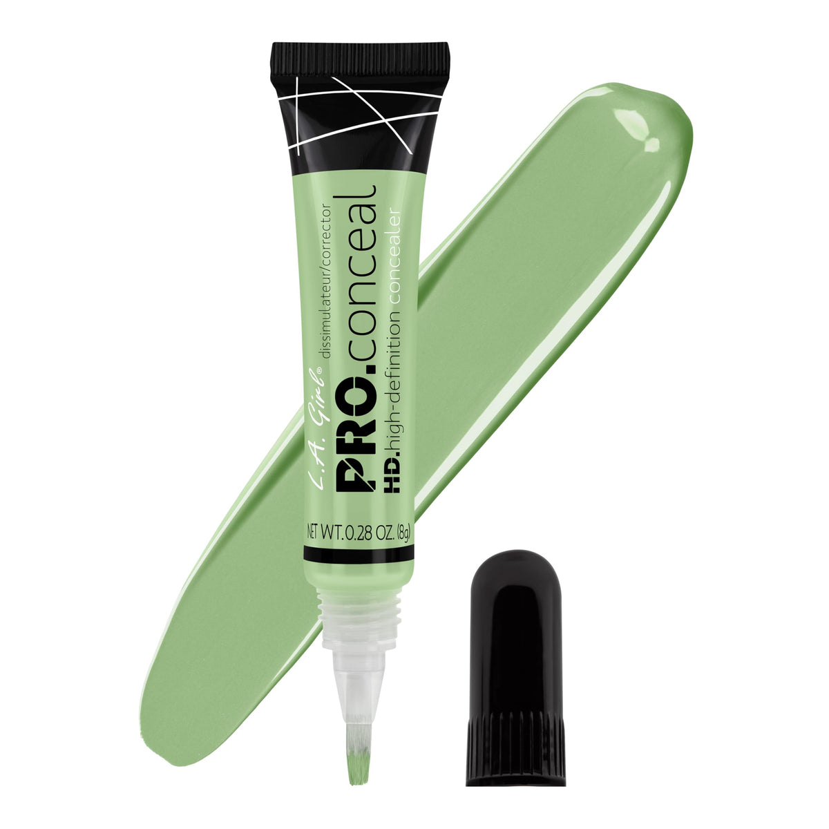 L.A. Girl Pro Conceal HD Concealer, Green Corrector, 0.28 Ounce L.A. Girl