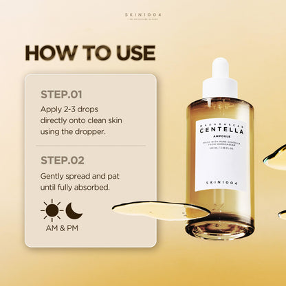 SKIN1004 [Hudson's Pick] Madagascar Centella Ampoule, Korean Face Serum with Centella Asiatica for Hydrating & Moisturizing, Soothing Facial Serum for Skin Balance, Korean Skin Care, 3.38 fl.oz, 100ml SKIN1004