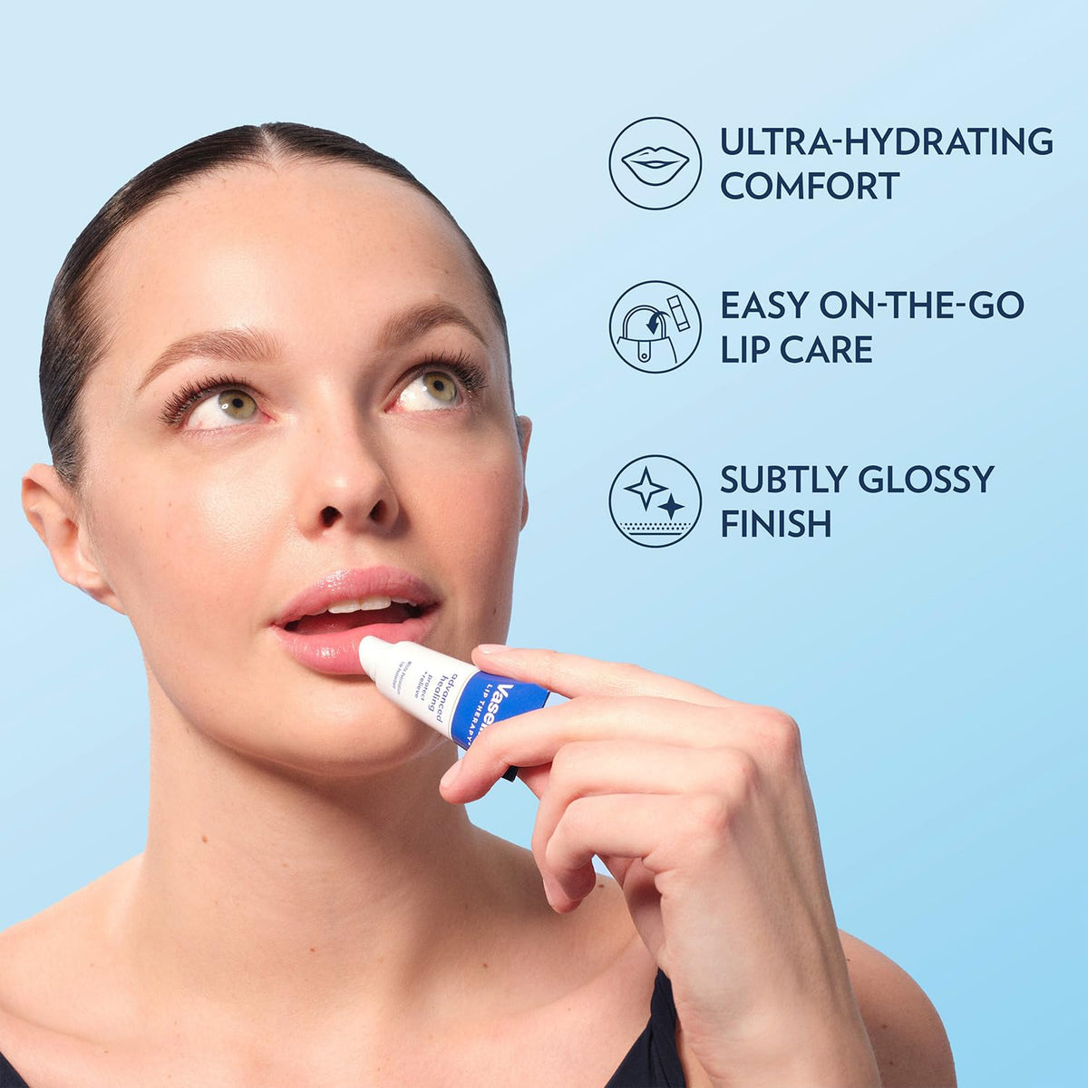 Vaseline Lip Therapy Advanced Healing Lip Moisturizer 3-Pack, 0.35 Oz Ea Vaseline
