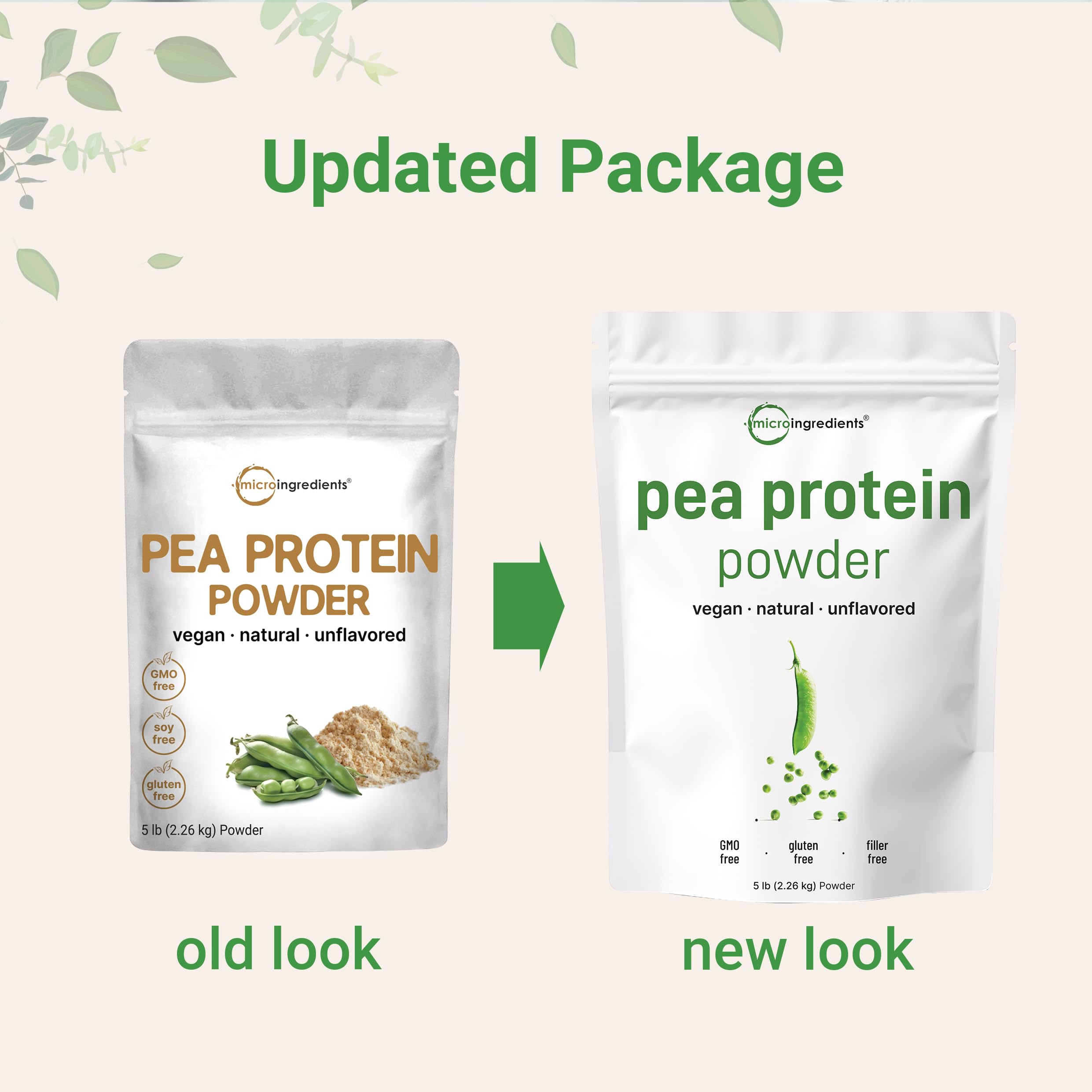 Micro Ingredients North American Grown, Pea Protein Powder, 5 Pounds | Plant Based, Unflavored | Complete Vegan Protein Source with BCAAs & EAAs – 27g Serving | Non-GMO, Keto Friendly Micro Ingredients buy australia supplements