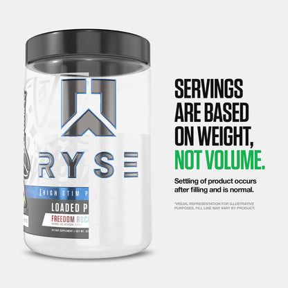 RYSE Loaded Pre Workout Powder - Strawberry Squeeze - Daily Pre-Workout for Men & Women with 390mg Caffeine, Beta Alanine, and Citrulline for Pump, Focus, and Energy - 30 Servings