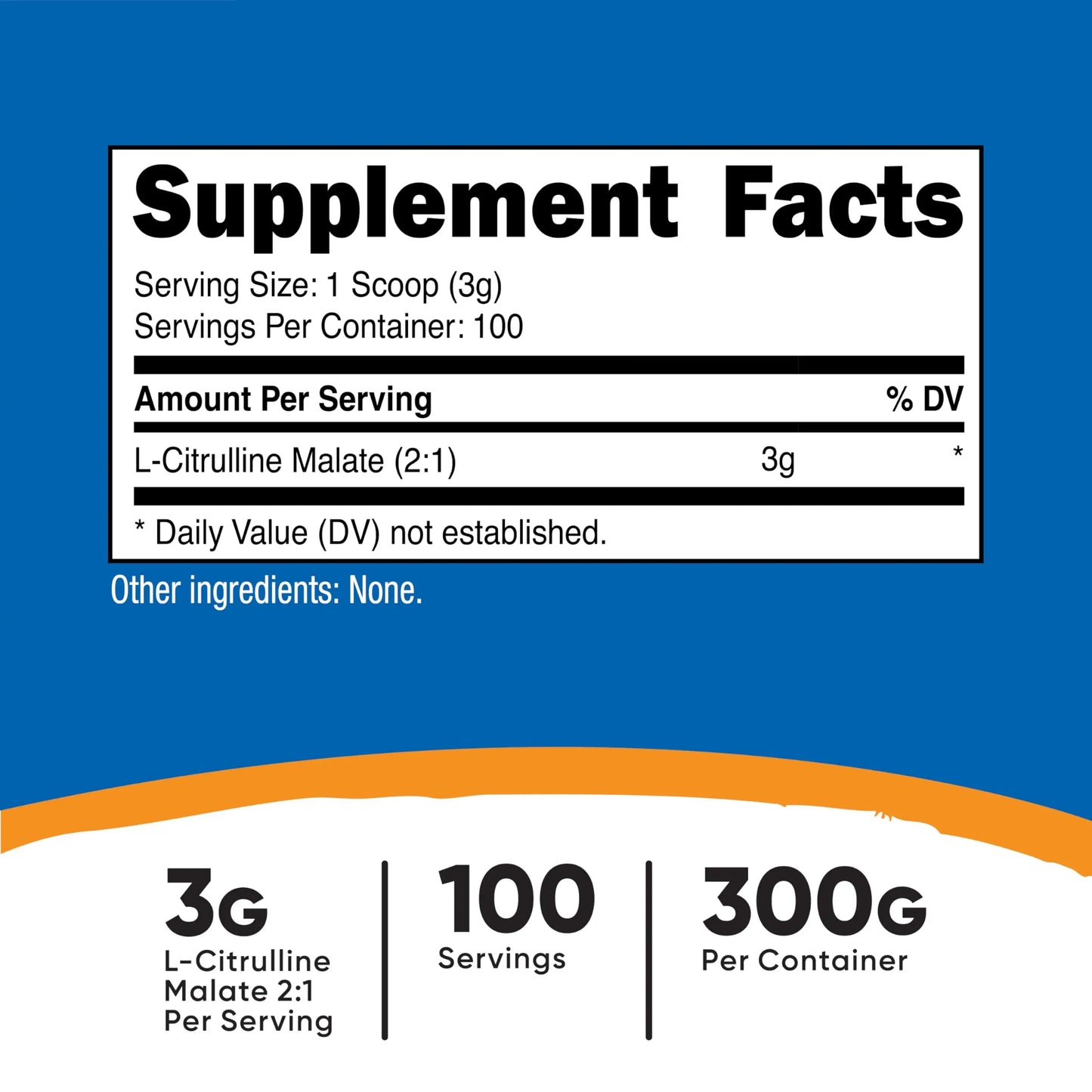 Nutricost L-Citrulline Malate (2:1) Powder (300 Grams) Nutricost