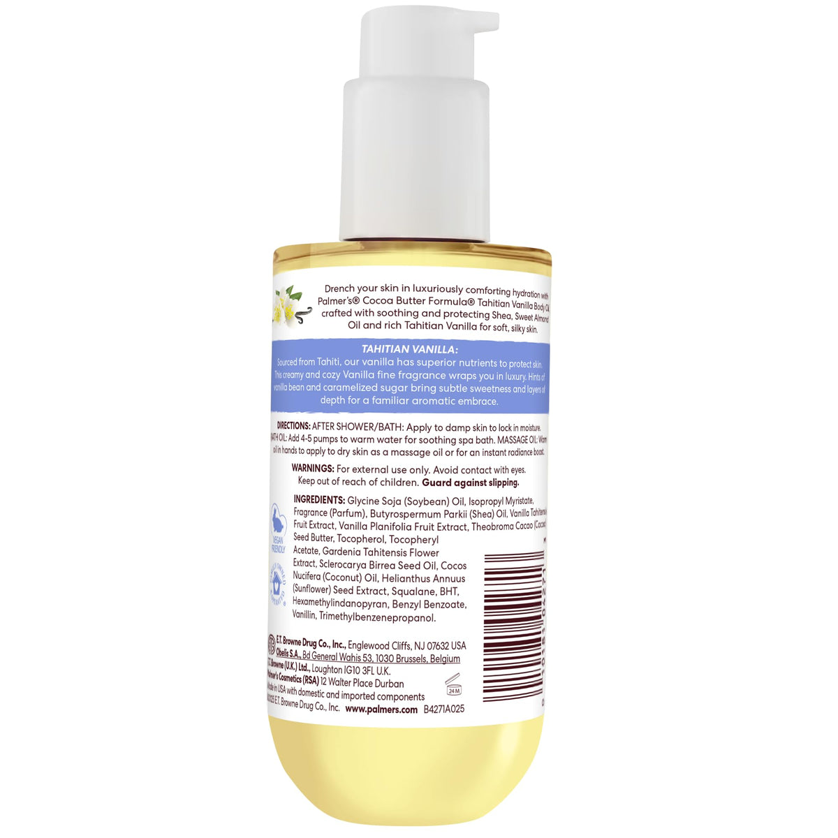 Palmer's Tahitian Vanilla Body Oil, Cocoa Butter Formula (6.5 Fl Oz) Palmer's