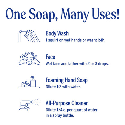 Dr. Bronner's Pure-Castile Liquid Soap, Made with Organic Oils, 18-in-1 Uses: Face, Body, Hair, Laundry, Pets and Dishes, Concentrated, Vegan, Non-GMO, Lavender, 32 Oz Dr. Bronner's