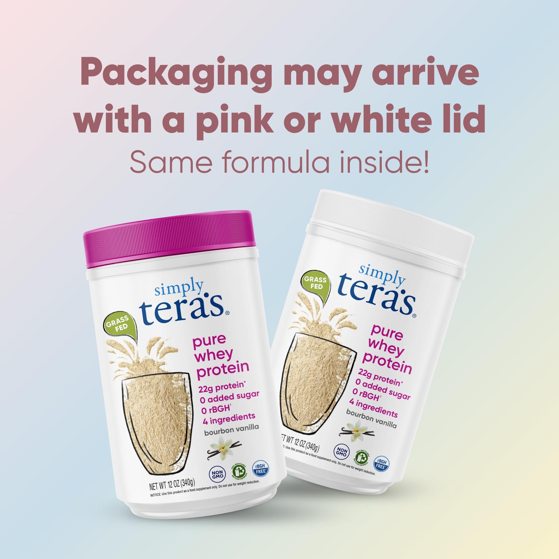 simply tera's Pure Whey Protein Powder - Grass Fed Vanilla Whey Protein Powder, Clean, Made Without Artificial Sweeteners, Non-GMO, Kosher, rBGH-Free, Soy-Free - 24 Oz simply tera's buy australia supplements