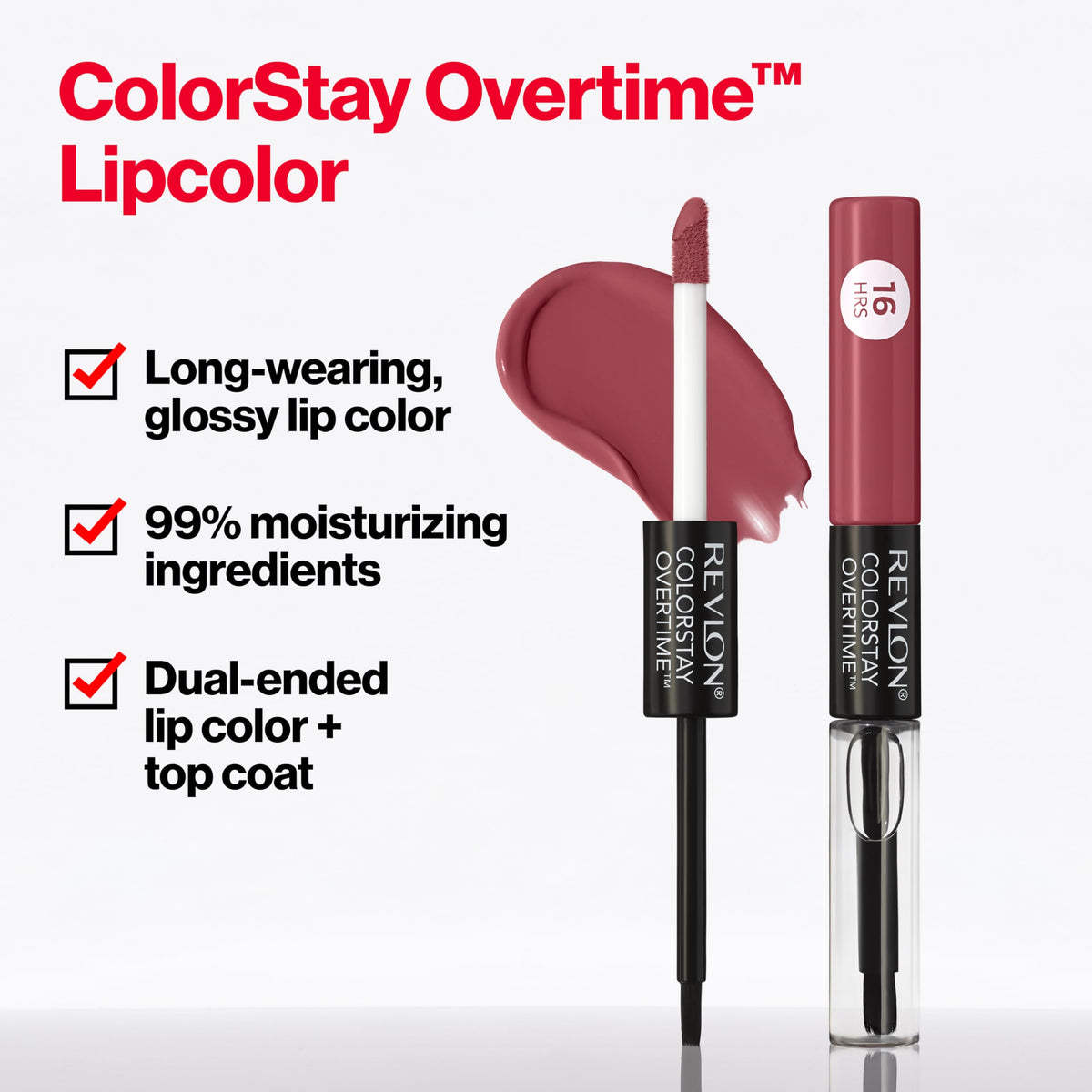 Revlon ColorStay Overtime Lipcolor, 350 Bare Maximum, 0.07 fl oz REVLON