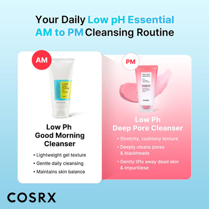COSRX Low pH Good Morning Gel Face Cleanser, Gentle Face Wash, 5.07 fl oz COSRX