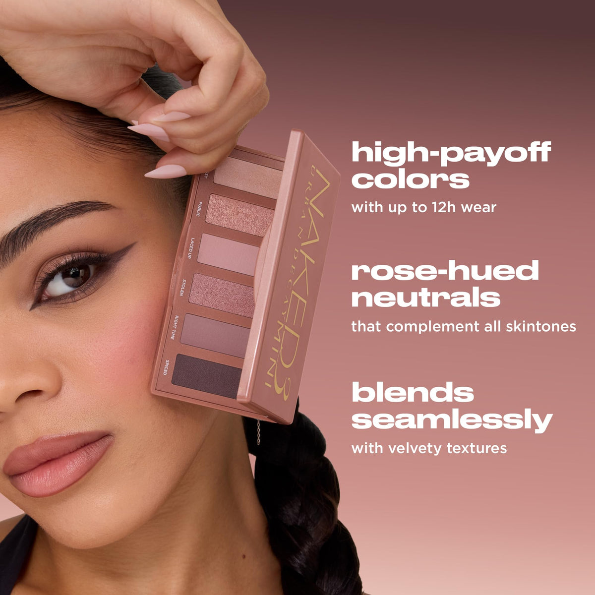 Urban Decay Naked3 Mini Eyeshadow Palette - 6 Rosy Pink Neutral Shadows URBAN DECAY