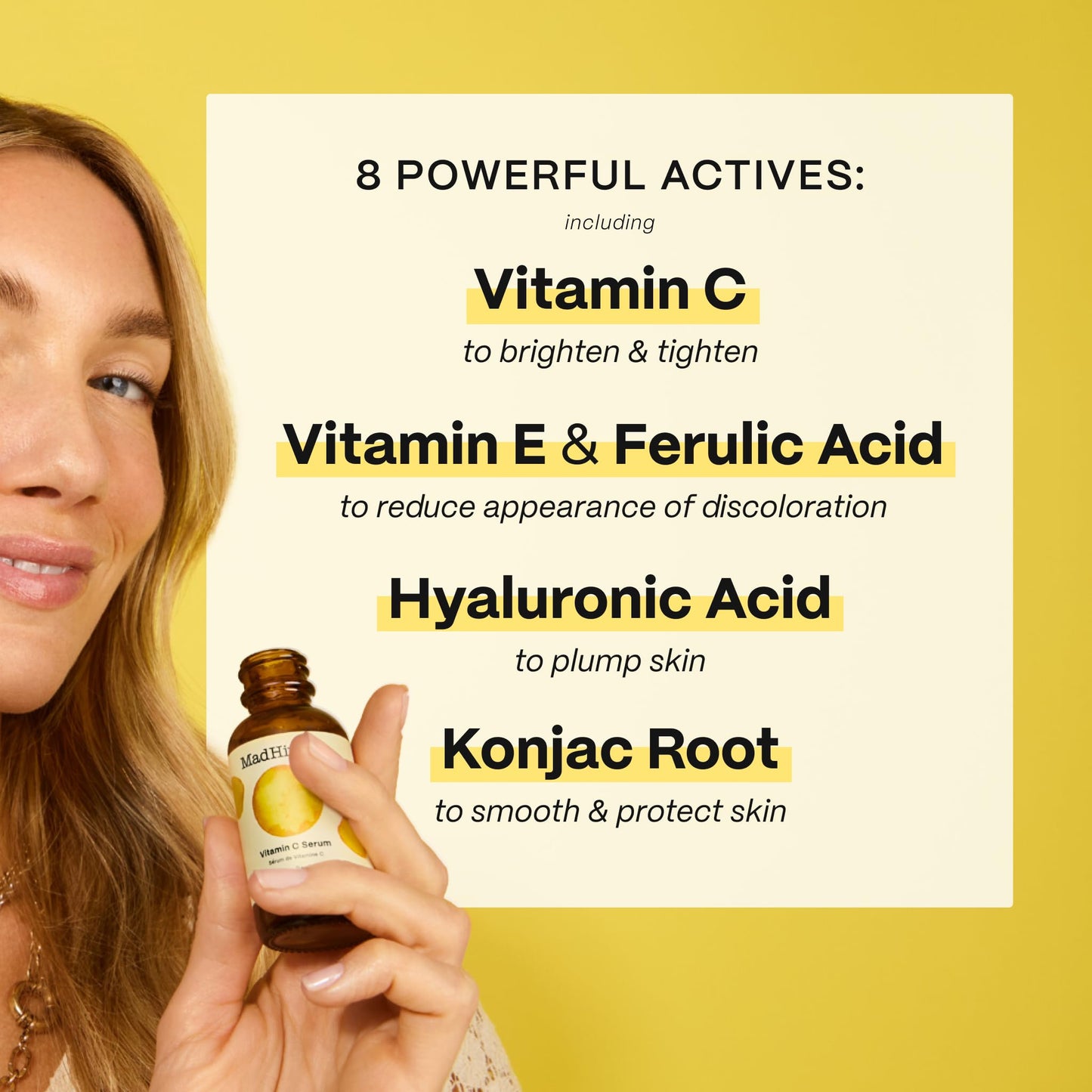 Mad Hippie Vitamin C Serum for Face – Hyaluronic Acid, Ferulic Acid & Vitamin E, Anti-Aging Mad Hippie