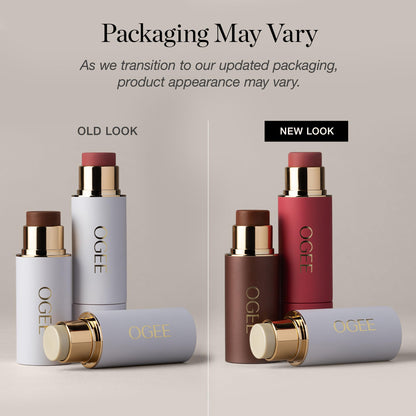 Ogee Face Stick Crystal Collection Trio - Contour Stick Makeup Collection - Certified Organic Contour Palette - Includes Bronzer Stick, Blush Stick & Highlighter Stick Ogee