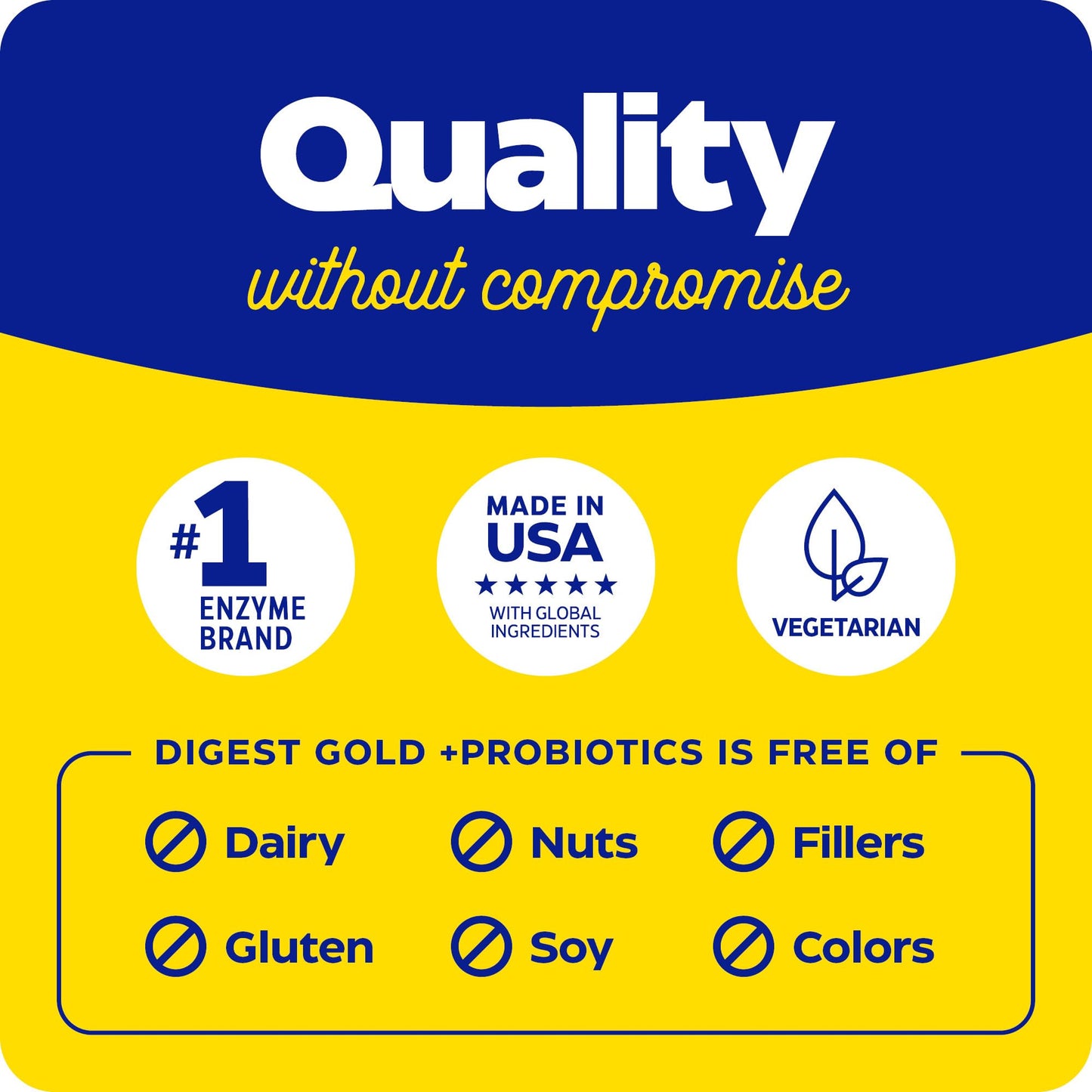 Enzymedica Digest Gold + Probiotics - Digestive Enzyme Supplement for Women & Men, Enzyme and Probiotic Capsules for Digestion, Gut Health Support, Helps Gas & Bloating, Vegetarian - 45 Caps Gsupps Australia