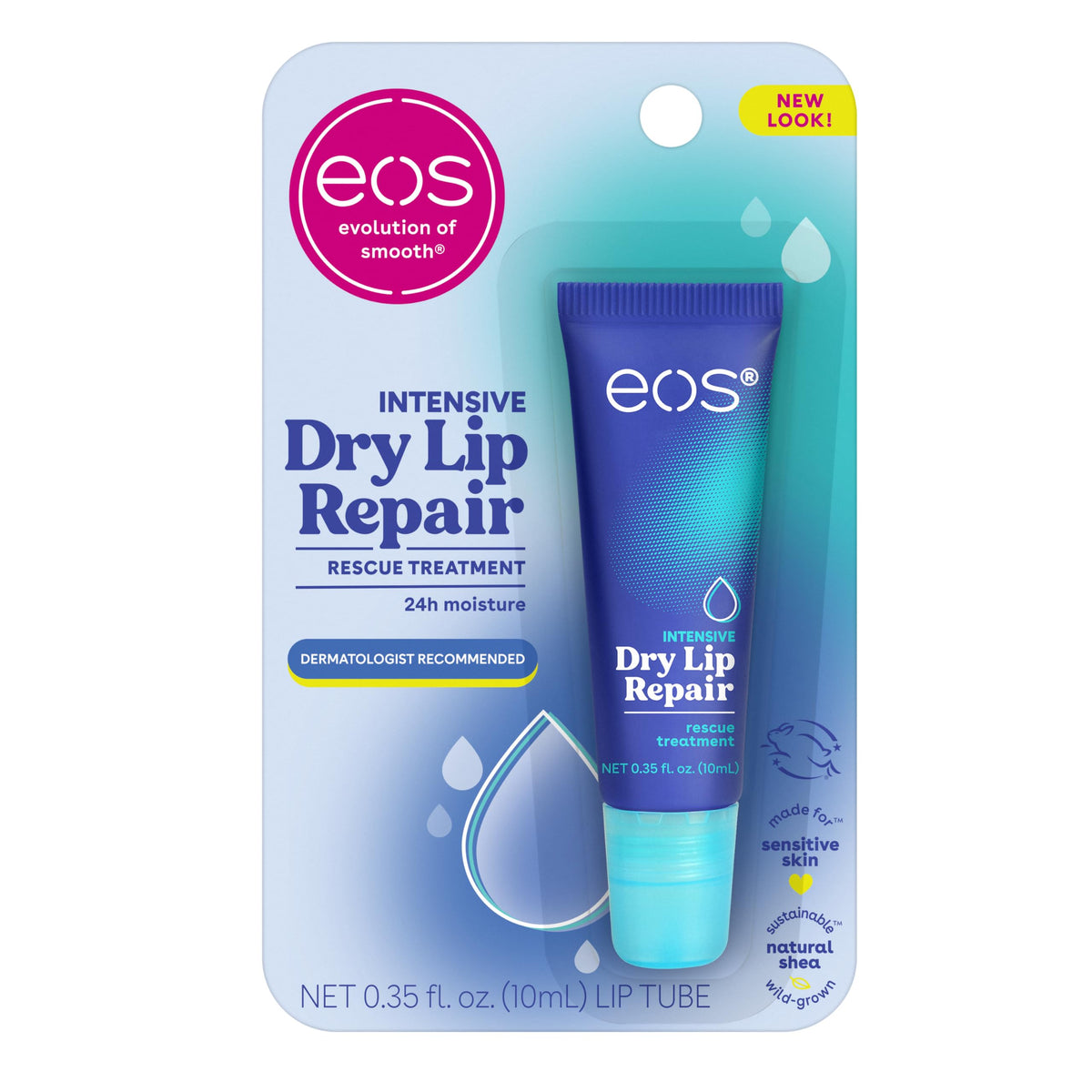 eos The Hero Lip Repair - Strawberry Extract, 24H Moisture, 0.35 fl oz eos