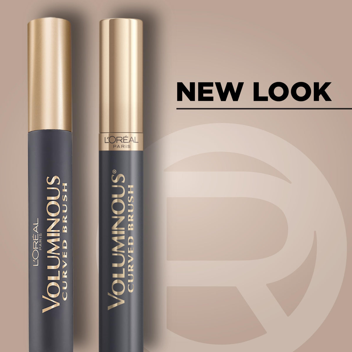 L'Oreal Paris Makeup Voluminous Original Curved Brush Mascara, Black, 0.28 Fl Oz L'Oreal Paris