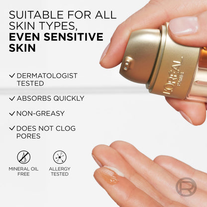 L'Oreal Paris Age Perfect Serum Le Duo, Brightening, Firming and Anti-Aging Serum for Face with Collagen Peptide L'Oreal Paris