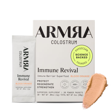 ARMRA Colostrum™ Powder | Blood Orange | Gut Health & Bloating | Skin & Hair | Immunity | Keto, Gluten & Fat-Free | 30 Servings ARMRA buy australia supplements