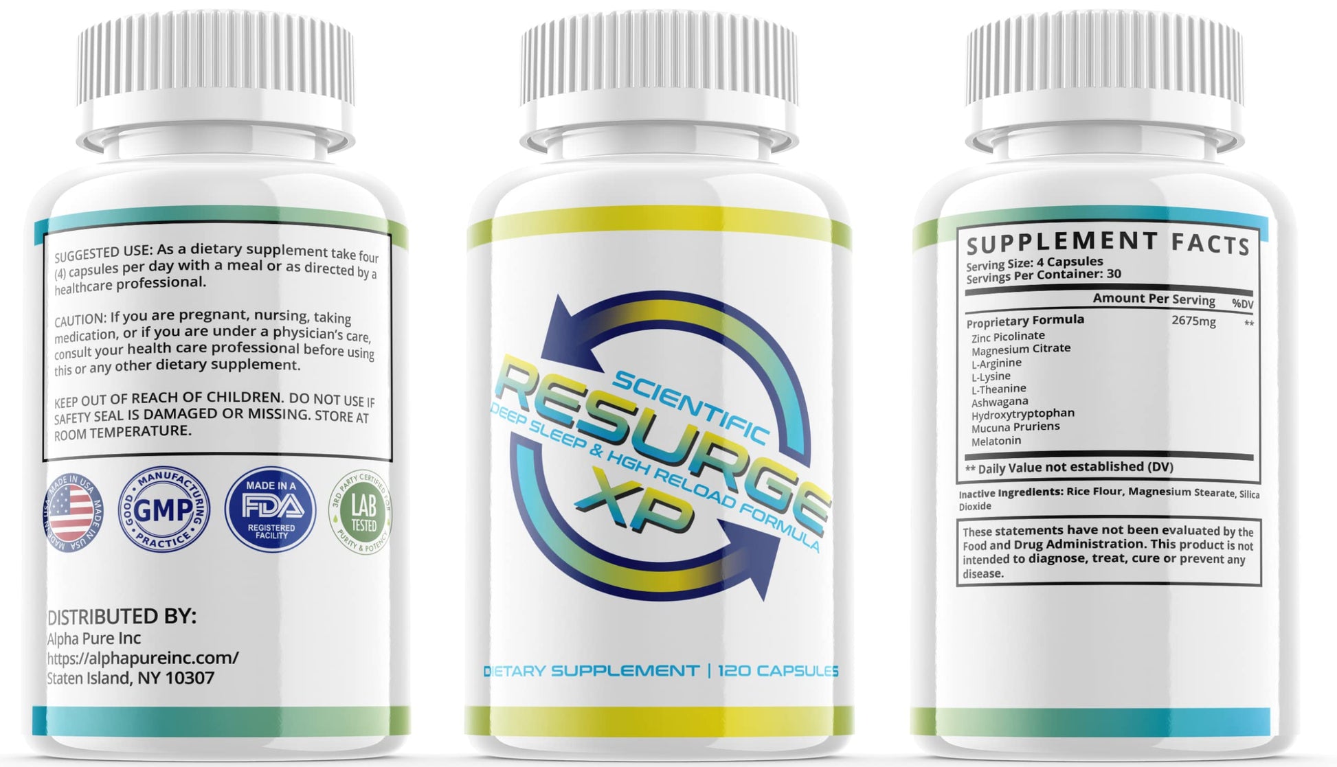 Alpha Pure Scientific Resurge XP Deep Sleep Support Formula 120 Capsules Alpha Pure buy australia supplements