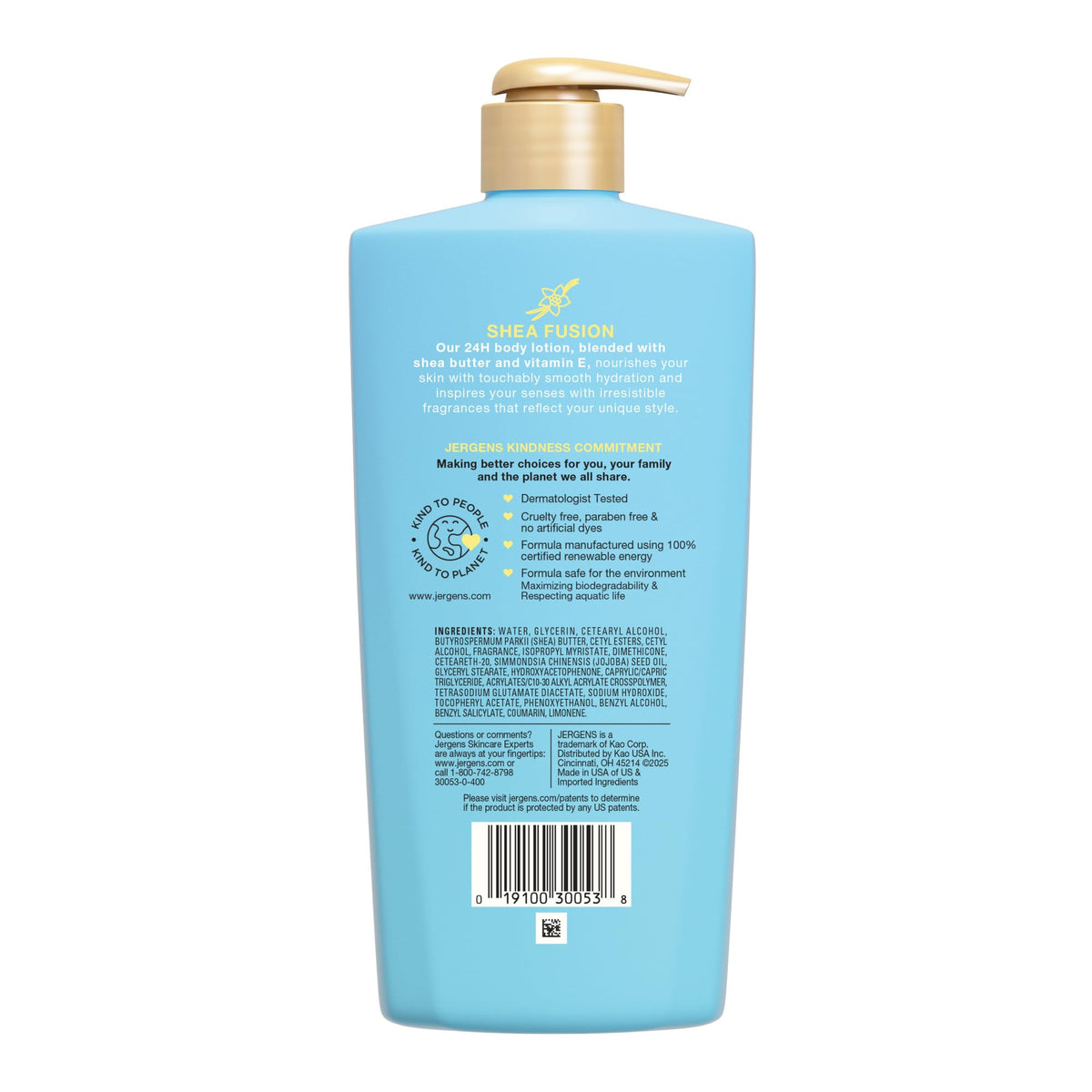 Jergens Shea Fusion Vanilla Crush Body Lotion, Dry Skin, 14 fl oz Jergens