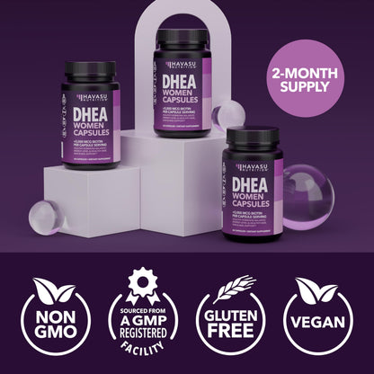 DHEA 50mg Per Serving, Vegan, Non-GMO Hormone Balance Supplement, 60ct | DHEA Supplement for Men and Women, Supports Energy, Healthy Aging, Hormone Balance, Mood and Vitality, 2-Month Supply Gsupps Australia