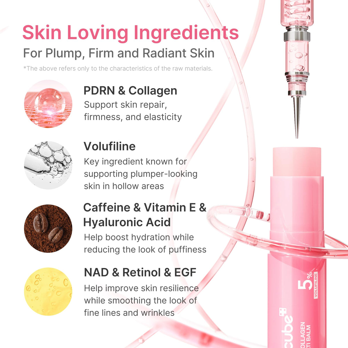medicube PDRN Pink Collagen Volume Multi Balm Stick - Face & Body Balm medicube