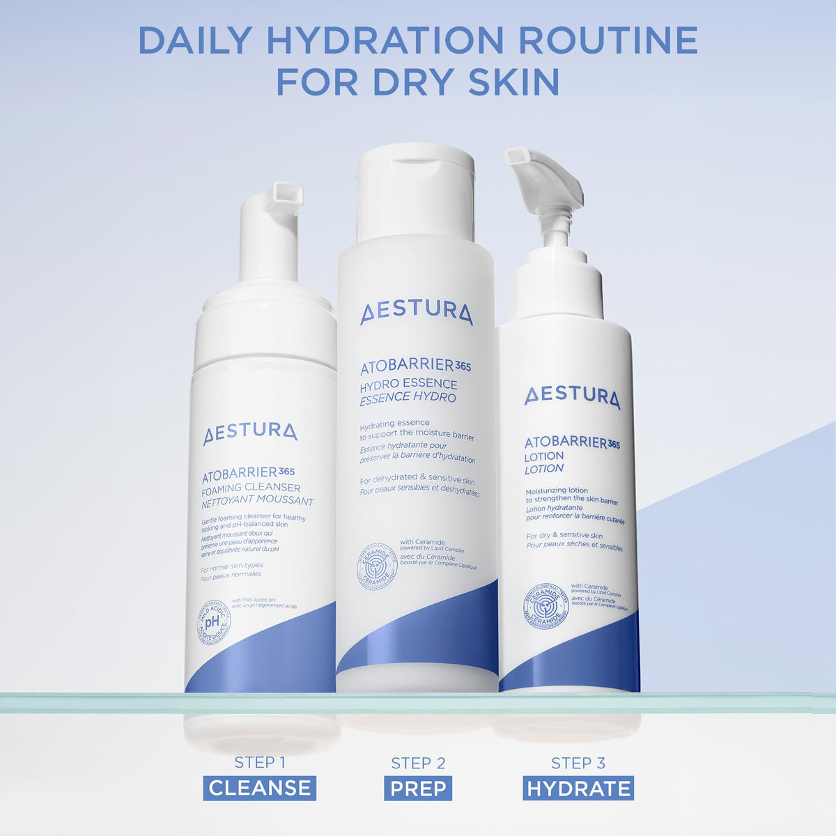 AESTURA ATOBARRIER365 Lightweight Korean Face Moisturizer with Ceramides | Strengthens Barrier, Fast-Absorbing Hydration, Suitable for Dry, Normal & Sensitive Skin, 150ML / 5.07 fl. Oz. AESTURA