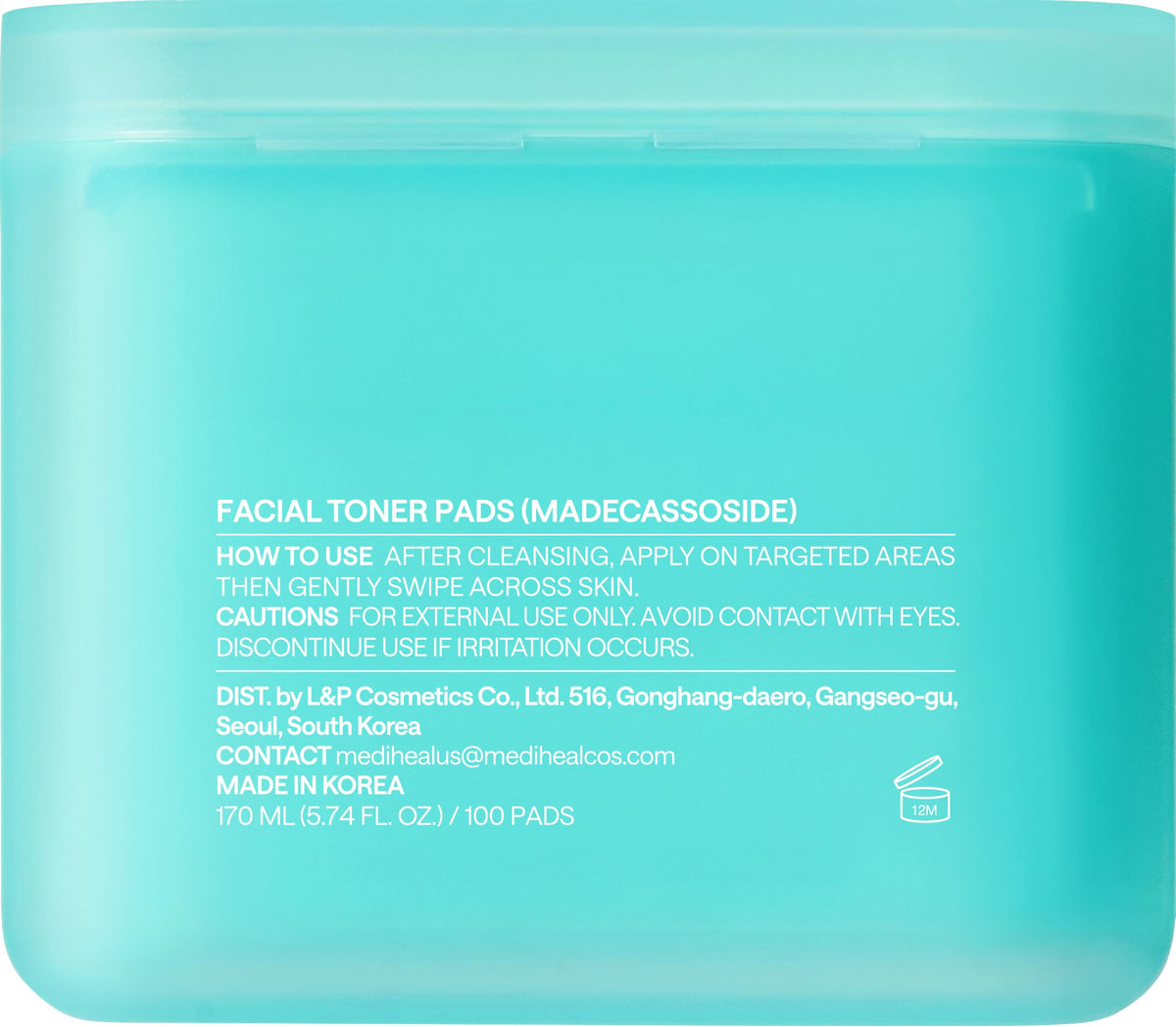 MEDIHEAL Madecassoside Blemish Care Toner Pad MEDIHEAL