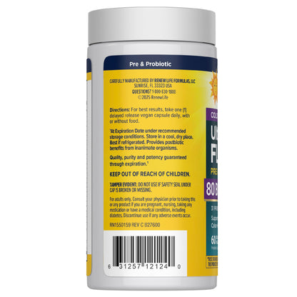 Renew Life Extra Care Digestive Probiotic Capsules, 50 Billion CFU Guaranteed, Daily Supplement Supports Immune, Digestive, Respiratory Health(1), L. Rhamnosus GG, Dairy, Soy and Gluten-Free, 90 Count | 90 Vegetarian Capsules | Supports Digestive, Immune Gsupps Australia
