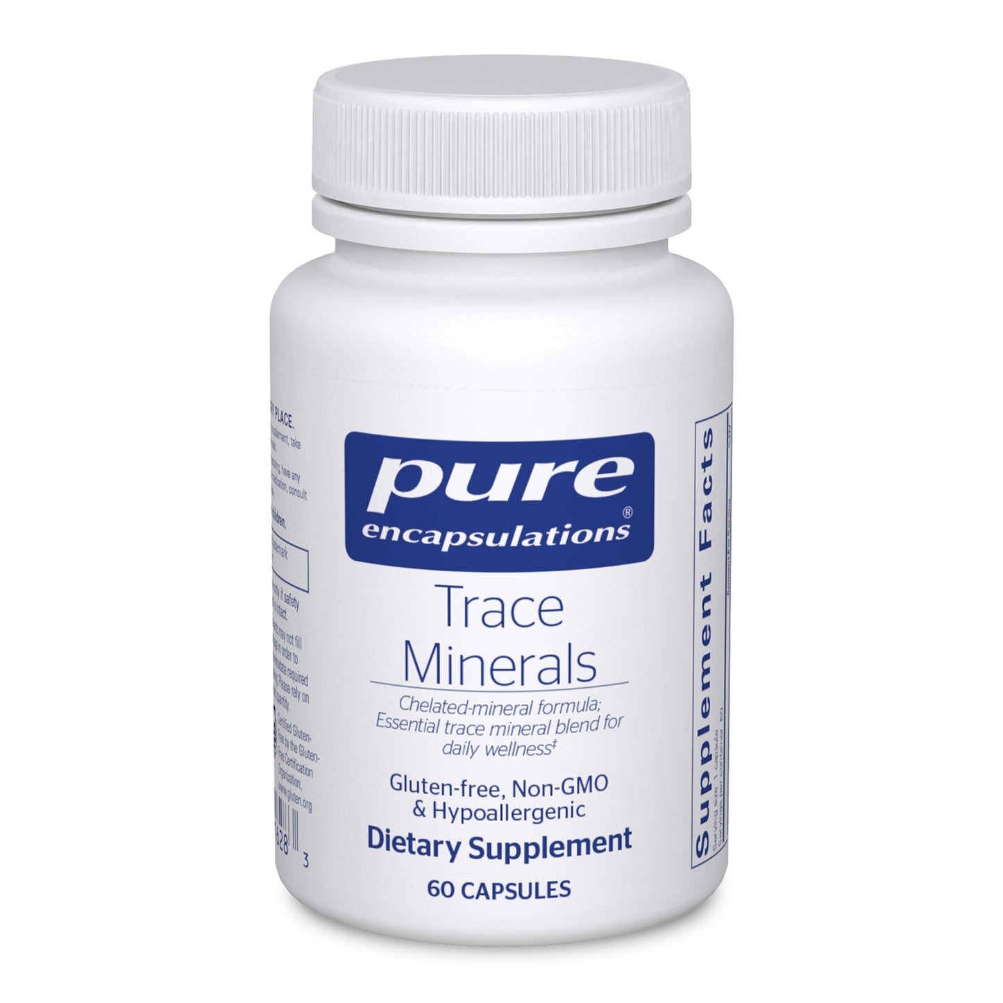 Pure Encapsulations Trace Minerals - Multimineral Supplement - Mineral Supplement - Supports Metabolism & Cellular Function* - Gluten Free & Vegan - 60 Capsules Pure Encapsulations