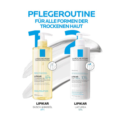 La Roche-Posay Lipikar Urea 10% Roughness Smoothing Lotion, Body Lotion For Dry Skin With 10% Urea + Shea Butter + Allantoin La Roche-Posay