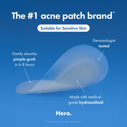 Hero Cosmetics Mighty Patch Invisible+ Daytime Acne Pimple Patch, 72 Ct Mighty Patch