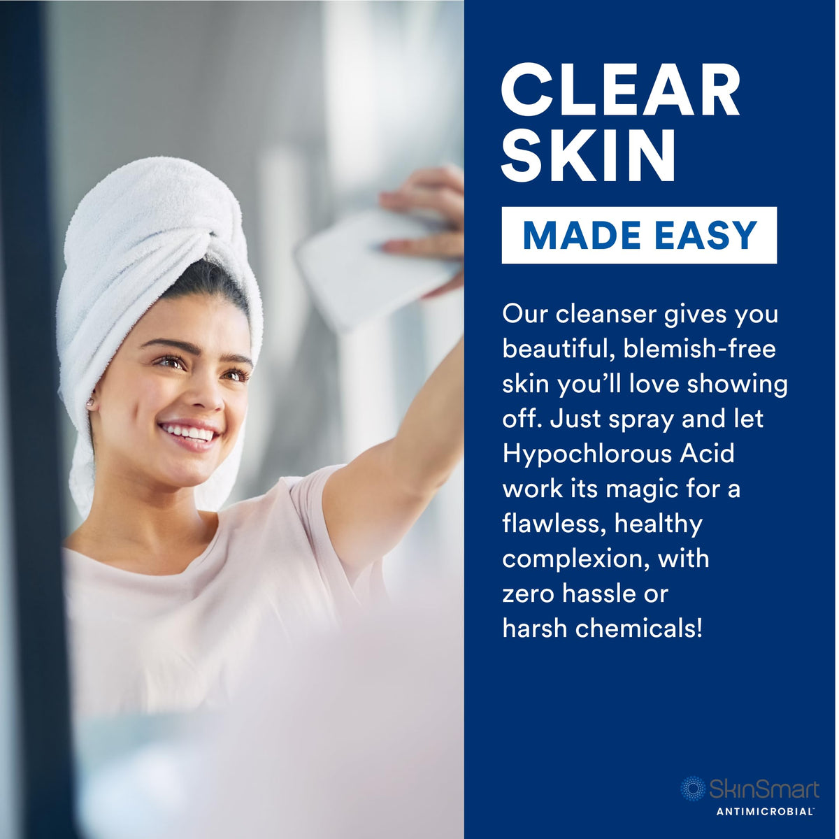 SkinSmart Antimicrobial Facial Cleanser for Breakouts and Blemishes, 8 oz SkinSmart Antimicrobial