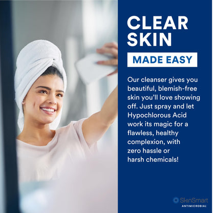 SkinSmart Antimicrobial Facial Cleanser for Breakouts and Blemishes, 8 oz SkinSmart Antimicrobial