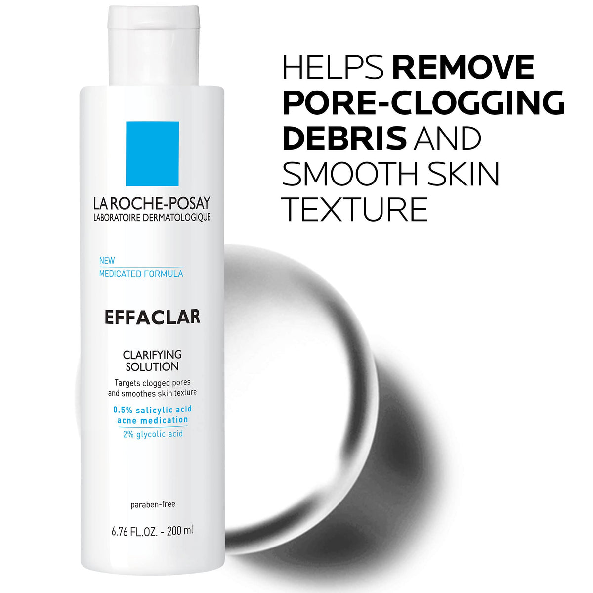 La Roche-Posay Effaclar Clarifying Solution Salicylic Acid Toner, 6.7oz La Roche-Posay