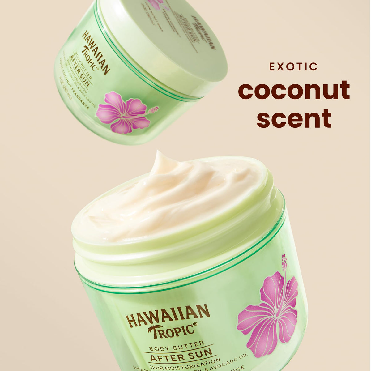 Hawaiian Tropic After Sun Body Butter with Coconut Oil, 8 Oz Hawaiian Tropic