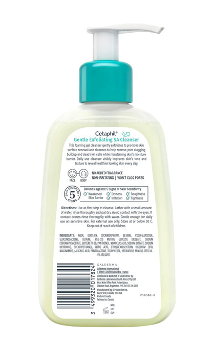 Cetaphil SA Gentle Exfoliating Face Wash, Salicylic Acid Cleanser, 8oz Cetaphil