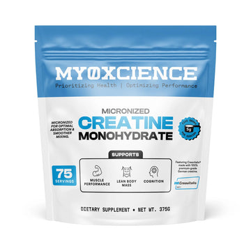 MYOXCIENCE Micronized Creavitalis Creatine | The World’s Purest Micronized Form of Creatine Monohydrate | Supports Muscle Performance, Lean Body Mass, & Cognition | 75 Servings MYOXCIENCE buy australia supplements