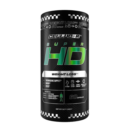 Cellucor SuperHD Thermogenic Fat Burner Weight Loss Supplement, Appetite Suppressant, & Energy Booster Capsimax, Green Tea Extract, 160mg Caffeine Cellucor