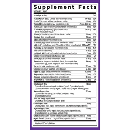New Chapter Women’s Multivitamin 40+, extra B6 & B12, Biotin for Hair Growth, D3, Vit C, Zinc for Immune & Stress Support, Gentle on an Empty Stomach New Chapter