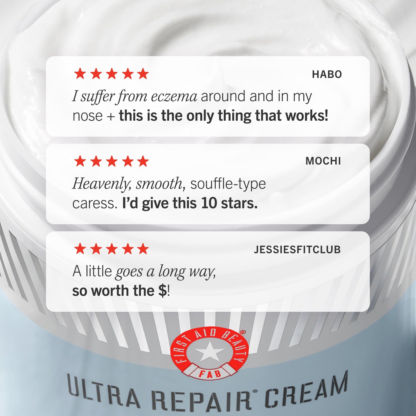 First Aid Beauty - Ultra Repair Cream, Intense Hydration Whipped Colloidal Oatmeal, Clinically Proven to Strengthen Skin Barrier in 7 Days First Aid Beauty
