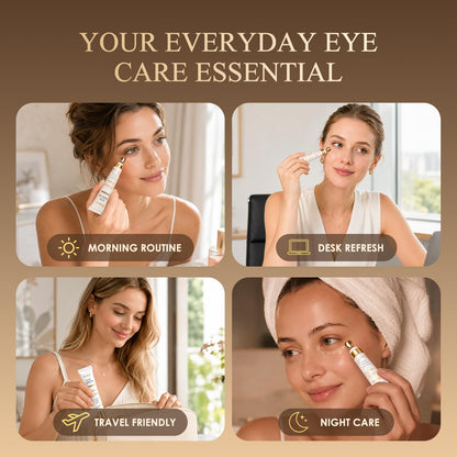 Under Eye Serum for Dark Circles & Puffiness : Caffeine Retinol Peptide Eye Serum for Fine Lines and Wrinkles, Hydrating Daily Eye Care for Women & Men, 0.7 fl oz BIYSBER